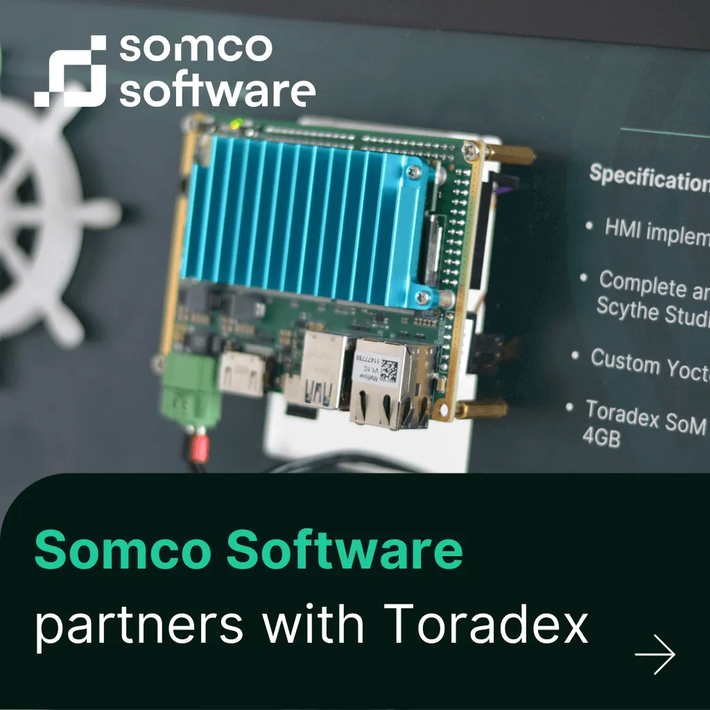 Somco Software Partners With Toradex