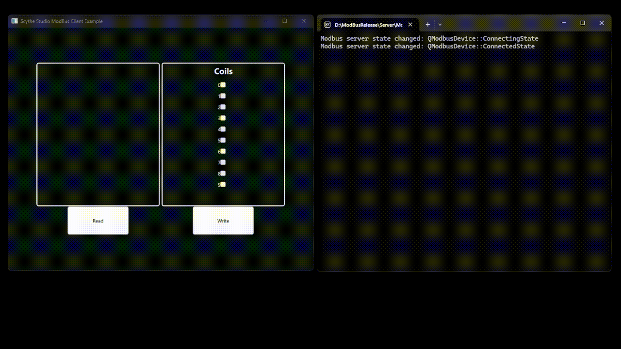 Qt Modbus Example Application