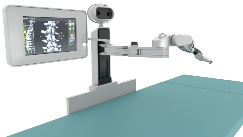 Custom medical software for spine surgery system